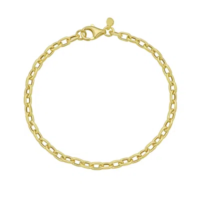 Kylie Harper Ladies 14k Gold 3mm Rolo Chain Bracelet