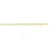 Kylie Harper Men's 14k Two-tone Gold Diamond-cut Pave Miami Cuban Curb Chain Bracelet In Multi