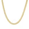 Kylie Harper Men's 14k Two-tone Gold Thick 4.5mm Diamond-cut Pave Miami Cuban Curb Chain Necklace In Two Tone