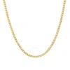 KYLIE HARPER KYLIE HARPER MEN'S 14K YELLOW GOLD 2.25MM MIAMI CUBAN CURB LINK CHAIN NECKLACE