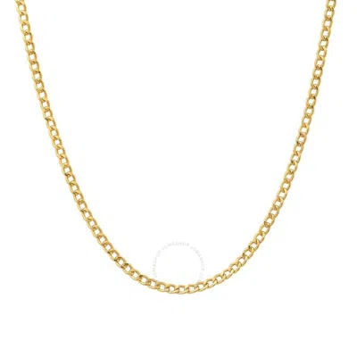 Kylie Harper Men's 14k Yellow Gold 2.25mm Miami Cuban Curb Link Chain Necklace