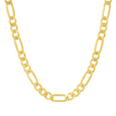 Kylie Harper Men's 14k Yellow Gold Thick 5.5mm Classic Figaro Chain Necklace - 20"-24" In ["yellow"]