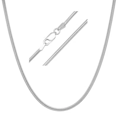 Kylie Harper Men's Italian Sterling Silver Snake Chain - Unisex - 18" - 24"
