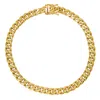 Kylie Harper Mens 8.5" 14k Italian Gold Thick 5.5mm Miami Cuban Curb Chain Bracelet With Box Clasp