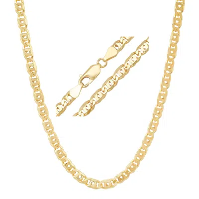 Kylie Harper Mens Gold Thick/heavy Tiger Eye Chain Necklace - 925 Italian Silver