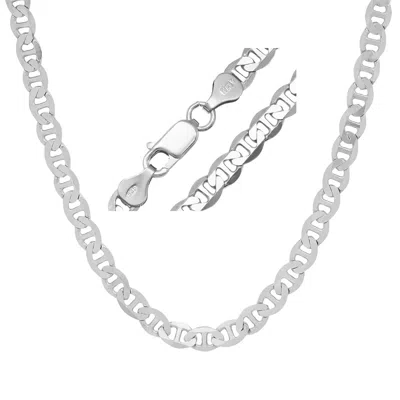 Kylie Harper Mens Thick/heavy 5.5mm Italian Sterling Silver Gucci/mariner Chain Necklace - 22" - 24"