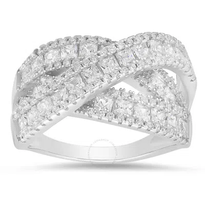 Kylie Harper Sterling Silver Crossover Highway Statement Ring