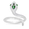 KYLIE HARPER KYLIE HARPER STERLING SILVER CZ SNAKE RING