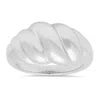 Kylie Harper Sterling Silver Domed Wave Statement Ring In Silver