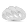 Kylie Harper Sterling Silver Domed Wave Statement Ring In ["silver Tone"]