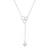 Kylie Harper Sterling Silver Honeycomb Bumble Bee Lariat Y Necklace In Silver Tone
