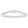 KYLIE HARPER KYLIE HARPER STERLING SILVER ROUND-CUT CUBIC ZIRCONIA  CZ TENNIS BRACELET - 7.25"