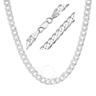 KYLIE HARPER KYLIE HARPER MEN'S ITALIAN SILVER MIAMI CUBAN CURB CHAIN - 22"-30"