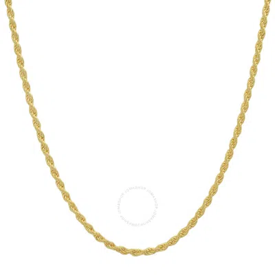 Kylie Harper Unisex 14k Gold 2mm Diamond-cut Rope Chain Necklace
