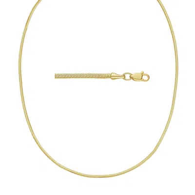 Kylie Harper Unisex 14k Gold 2mm Snake Chain Necklace In ["gold Tone"]