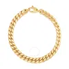 Kylie Harper Unisex 14k Gold Thick 6mm Miami Cuban Curb Chain Bracelet In Gold