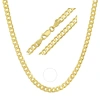 Kylie Harper Unisex Italian 14k Gold Over Silver Miami Cuban Curb Chain - 18"-24" In Gold-tone
