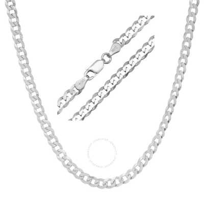 Kylie Harper Unisex Italian Sterling Silver Miami Cuban Curb Chain - 18"-24" In Silver-tone