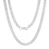 Kylie Harper Unisex Italian Sterling Silver Miami Cuban Double Curb Chain - 22"-24" In Silver-tone