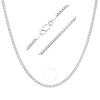 Kylie Harper Unisex Italian Sterling Silver Round Box Chain - 18"-24" In Silver-tone