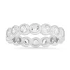 Kylie Harper Women's Bezel-set Diamond Cz Eternity Band Ring In Sterling Silver In Silver