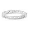 Kylie Harper Women's Celestial Diamond Cz Stackable Eternity Band Ring In Sterling Silver In Metallic