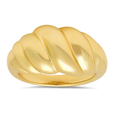 Kylie Harper Women's Gold Domed Shrimp Statement Ring