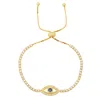 Kylie Harper Women's Gold Evil Eye Adjustable Bracelet In Gold