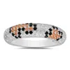 Kylie Harper Women's Leopard Skin Pave Diamond Cz Band Ring In Sterling Silver