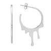 Kylie Harper Women's 'melting Gold' Statement Hoop Earrings In Sterling Silver In Metallic