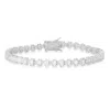 Kylie Harper Women's Multi Cut Diamond Cz Tennis Bracelet In Sterling Silver In Silver