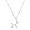 Kylie Harper Women's Petite Sterling Silver Balloon Dog Pendant Necklace In Silver
