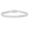 Kylie Harper Women's Princess Cut Diamond Cz Tennis Bracelet In Sterling Silver In Metallic