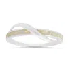 Kylie Harper Sterling Silver Opal Wave Ring In Silver