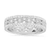 Kylie Harper Women's Vintage Diamond Cz Eternity Band Ring In Sterling Silver In Metallic