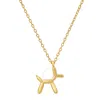 Kylie Harper Women's Petite Gold Balloon Dog Pendant Necklace In Gold Tone
