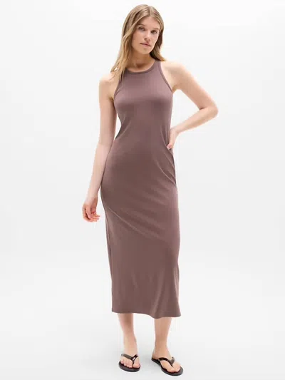 Kylie Paige 2nd Skin Lexi Dress In Taupe Purple In Brown