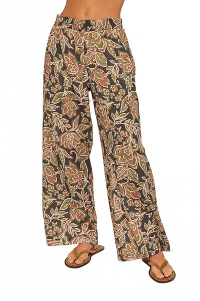 Kylie Paige Bettina Pant In Mocha In Yellow