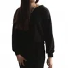Kylie Paige Brooklyn Top Sweatshirt In Black