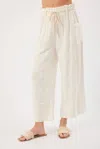 Kylie Paige Cora Linen Pant In Cream In White