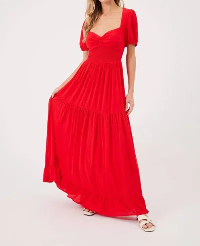 Kylie Paige Cori Maxi Dress In Red