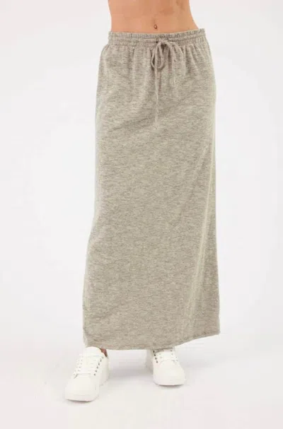 Kylie Paige Cotton Slub Lucy Maxi In Grey In Gray