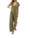 Kylie Paige Farrah Jumpsuit In Army In Green