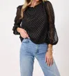 Kylie Paige Fuller Long Sleeve Top In Black