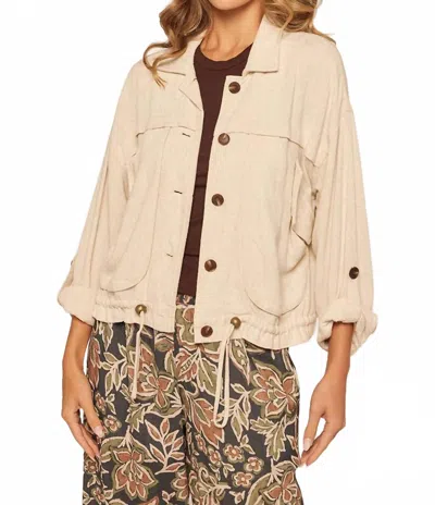 Kylie Paige Jessie Linen Blend Jacket In Beige In Neutral