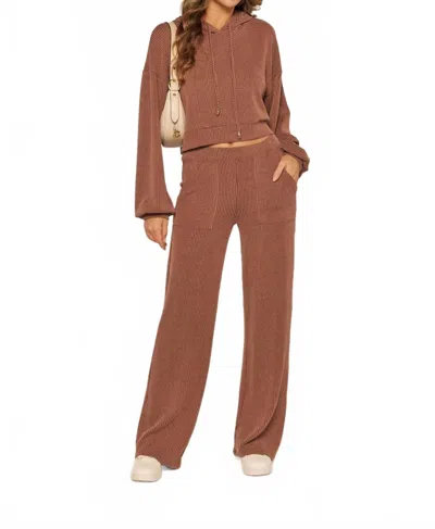 Kylie Paige Kaia Pant In Chocolate In Brown