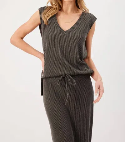Kylie Paige Kalina Charcoal Top