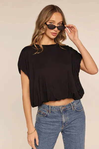 Kylie Paige Taylor Bubble Tee In Black