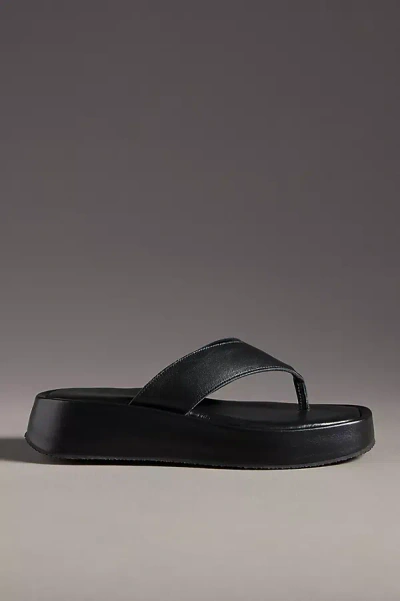 Kyma Symi P Thong Sandals In Black