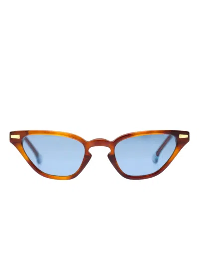 Kyme Alessandra Sunglasses In Brown